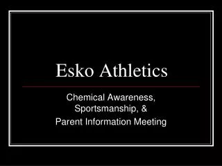 Esko Athletics