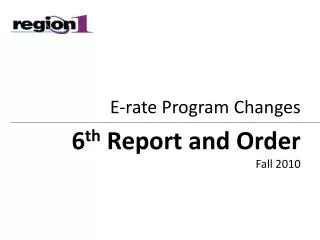 E-rate Program Changes