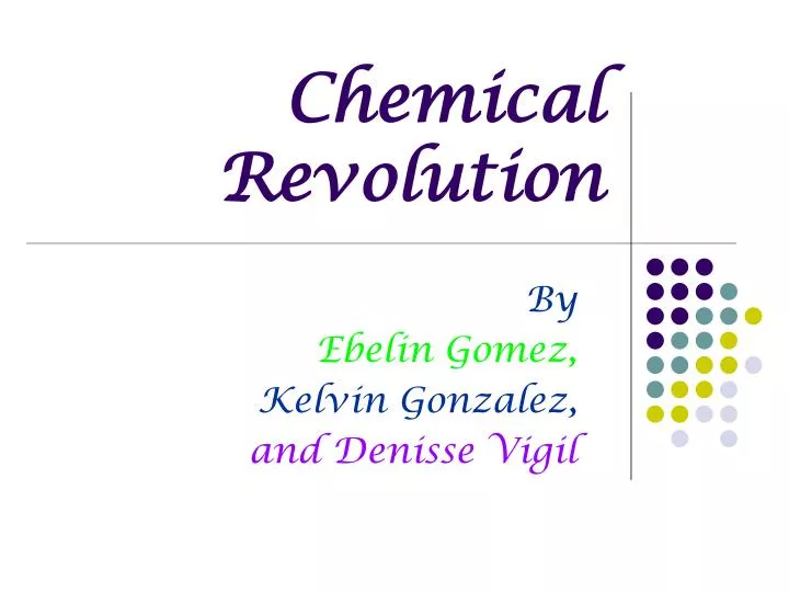 chemical revolution