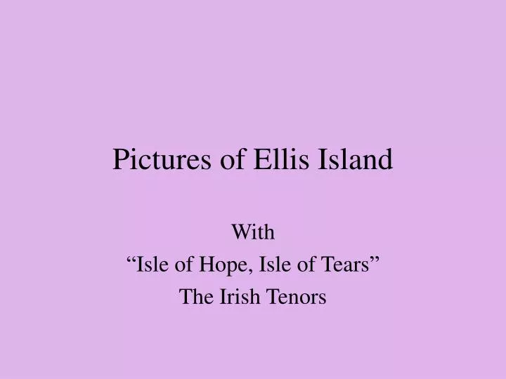 pictures of ellis island