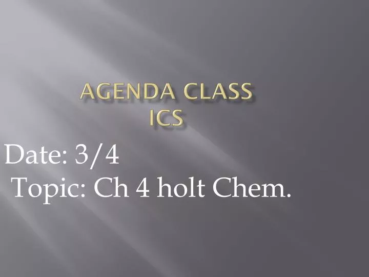 agenda class ics