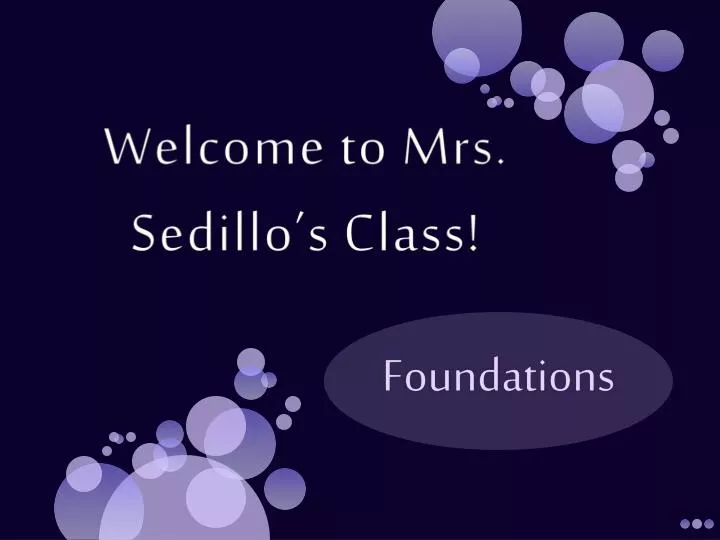 welcome to mrs sedillo s class