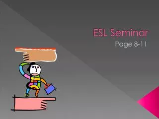 ESL Seminar