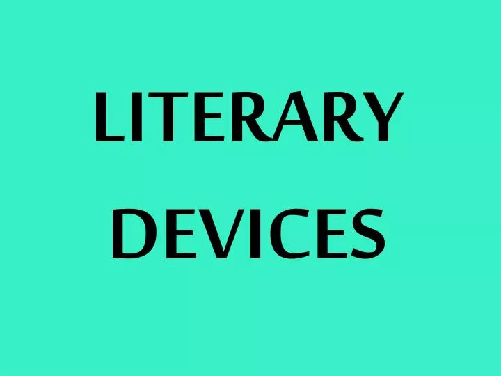 literary devices