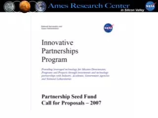 Innovative Partnerships Program Goals
