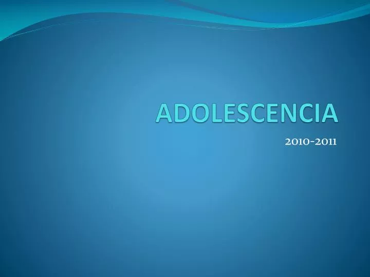 adolescencia
