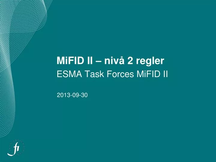 mifid ii niv 2 regler