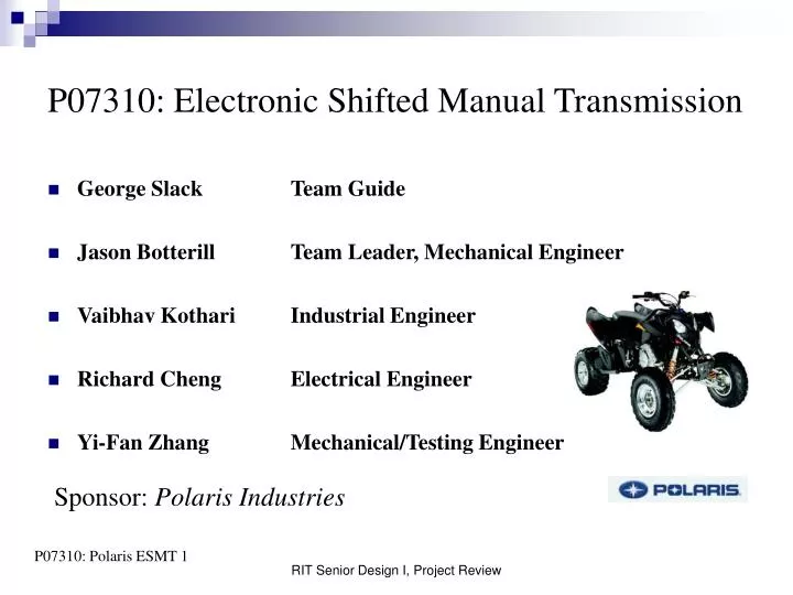 p07310 electronic shifted manual transmission