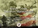 Marine Corps Spectrum Management - slide 1