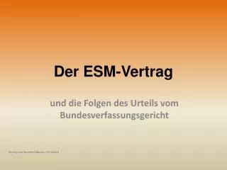der esm vertrag