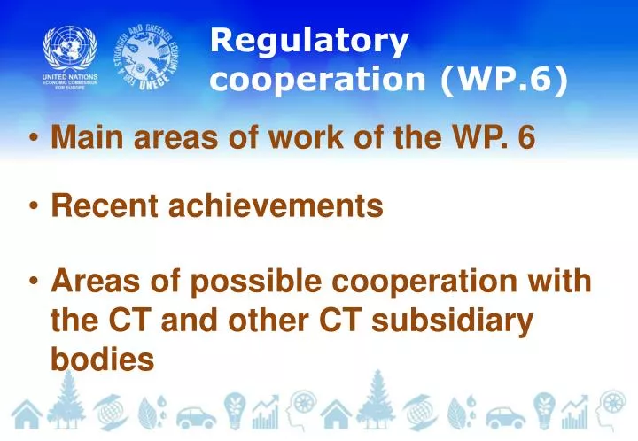 regulatory cooperation wp 6