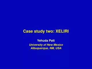 Case study two: XELIRI