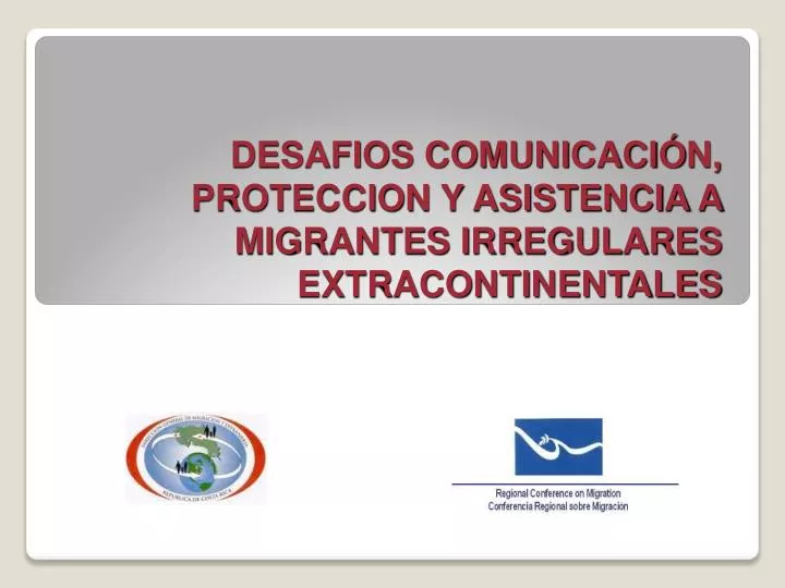 desafios comunicaci n proteccion y asistencia a migrantes irregulares extracontinentales