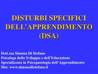 disturbi specifici dell apprendimento dsa