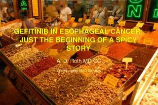 GEFITINIB IN ESOPHAGEAL CANCER: JUST THE BEGINNING OF A SPICY STORY