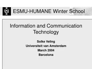 Information and Communication Technology