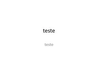 teste