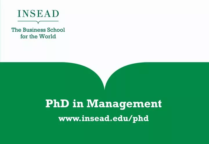 phd in management www insead edu phd