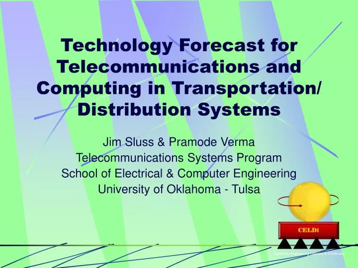 technology forecast for telecommunications and computing in transportation distribution systems