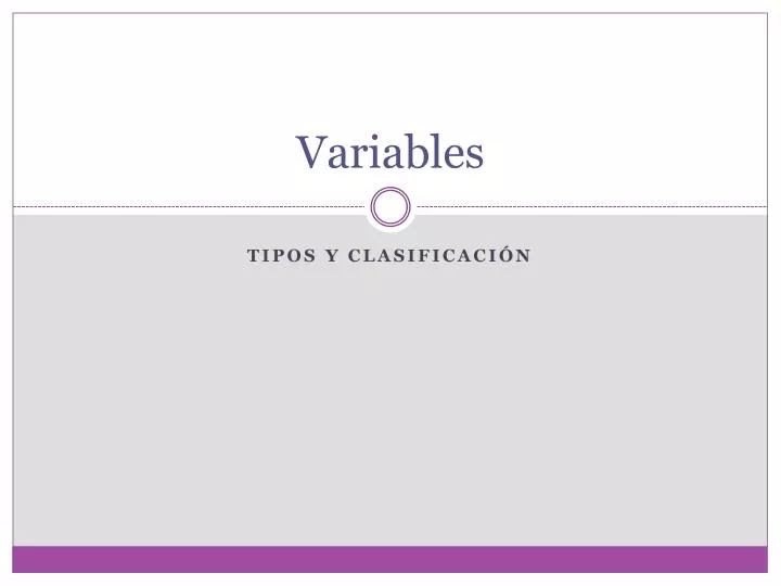 variables