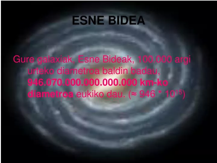 esne bidea