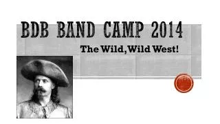 Bdb Band camp 2014