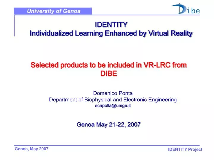 identity individualized learning enhanced by virtual reality