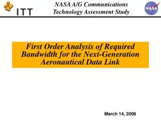 First Order Analysis of Required Bandwidth for the Next-Generation Aeronautical Data Link
