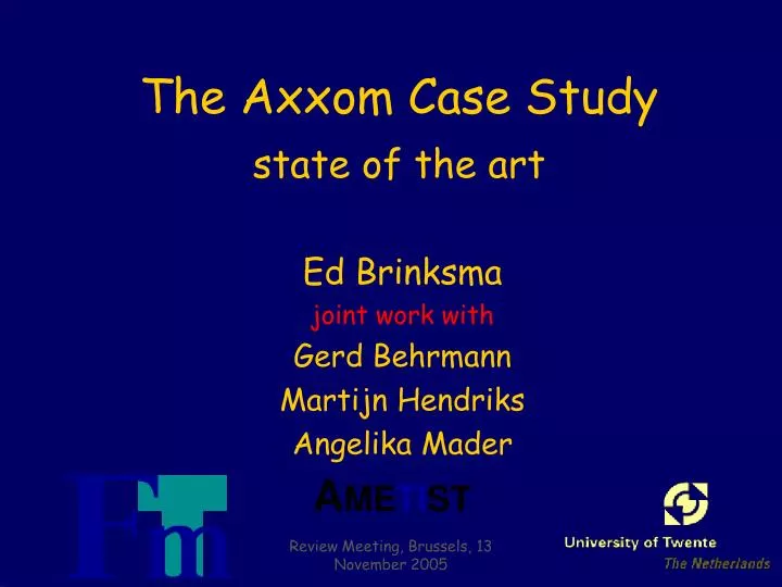 the axxom case study state of the art