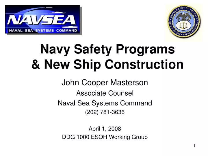 navy safety programs new ship construction