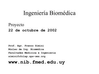 ingenier a biom dica