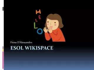 ESOL Wikispace