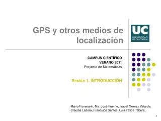 gps y otros medios de localizaci n
