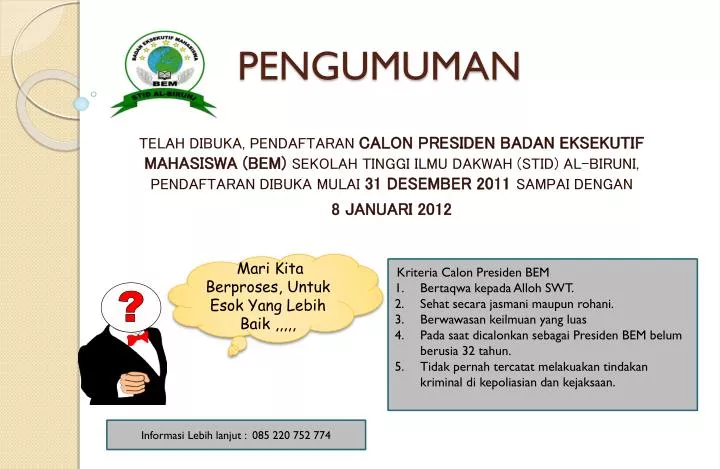 pengumuman