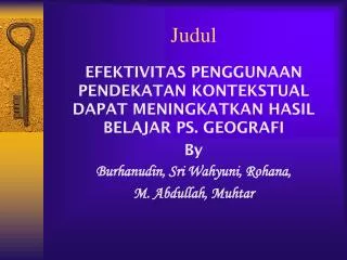 judul