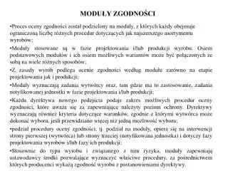 modu y zgodno ci