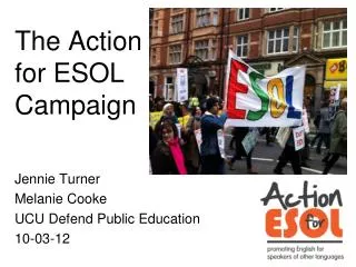 The Action for ESOL Campaign