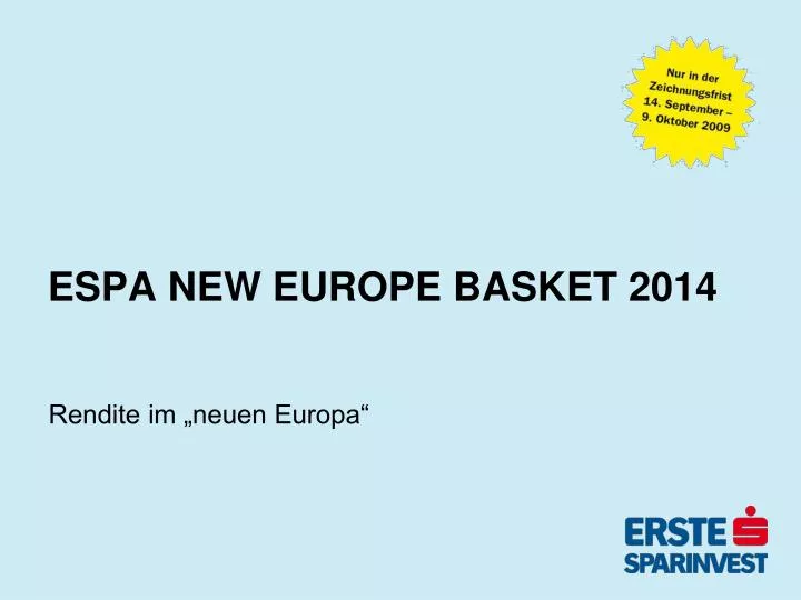 espa new europe basket 2014