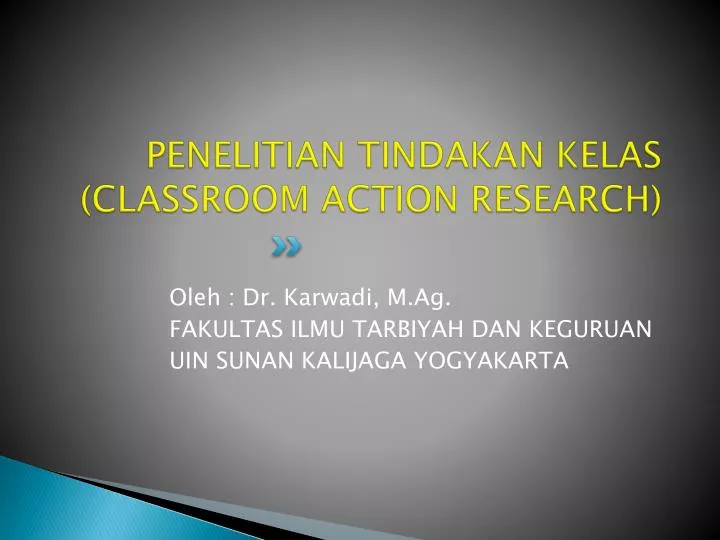 penelitian tindakan kelas classroom action research