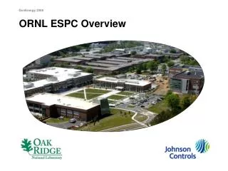 ORNL ESPC Overview