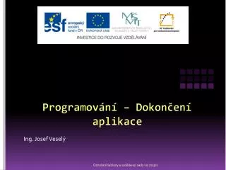 programov n dokon en aplikace