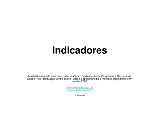 indicadores