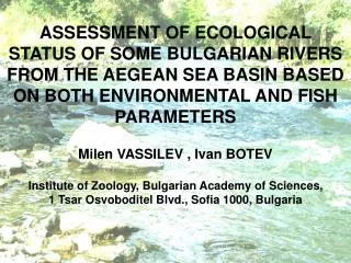 Struma River Basin 8 sites .