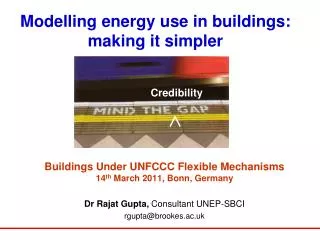 Modelling energy use in buildings: making it simpler