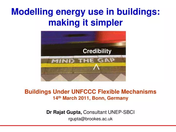 modelling energy use in buildings making it simpler