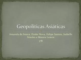 geopol ticas asi ticas