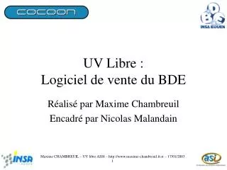 uv libre logiciel de vente du bde