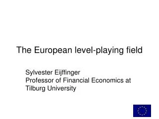 The European level-playing field