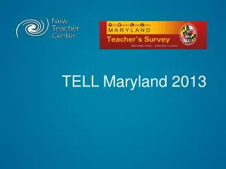 TELL Maryland 2013