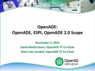 OpenADE: OpenADE, ESPI, OpenADE 2.0 Scope